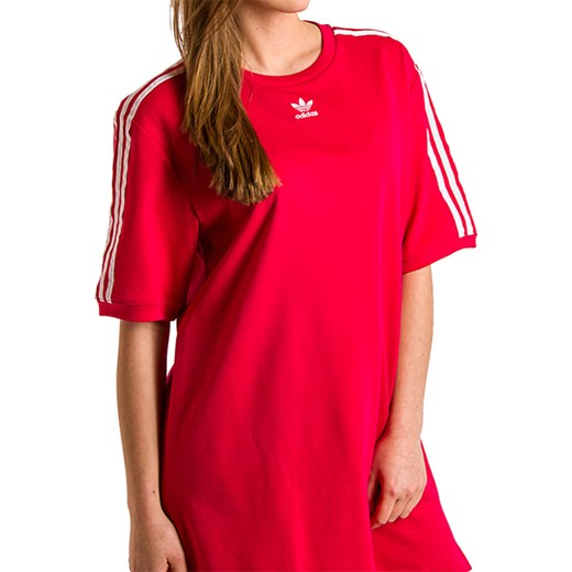 Sukienka czerwona Adidas mini 