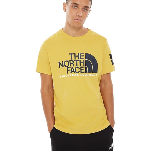T-shirt męski The North Face z krótkim rękawem z napisami bawełniany 