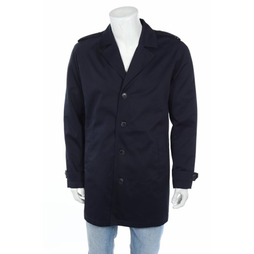Granatowy płaszcz męski Premium By Jack & Jones elegancki 