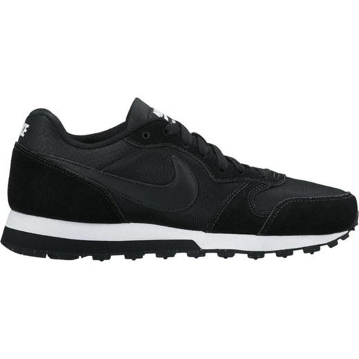 Buty sportowe damskie Nike do biegania md runner czarne płaskie sznurowane 
