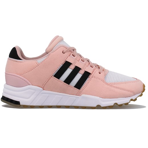 Buty sportowe damskie Adidas do biegania eqt support różowe sznurowane płaskie bez wzorów 