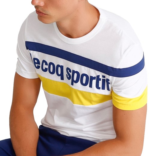 T-shirt męski Le Coq Sportif z krótkim rękawem wiosenny 
