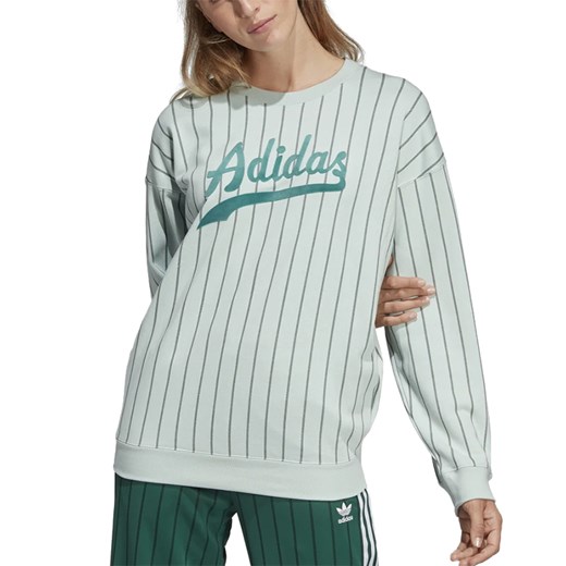 Bluza damska Adidas krótka z napisami sportowa 