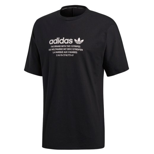 Koszulka sportowa Adidas z bawełny czarna 