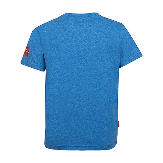 T-shirt chłopięce niebieski Trollkids z krótkim rękawem 