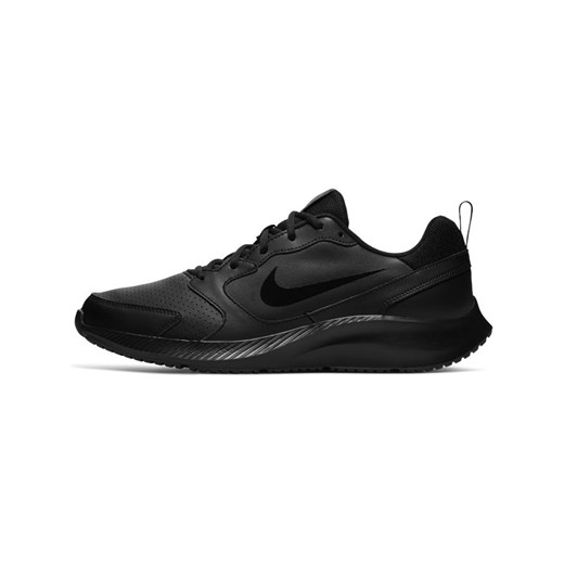 Buty sportowe męskie Nike czarne jesienne z tkaniny sznurowane 