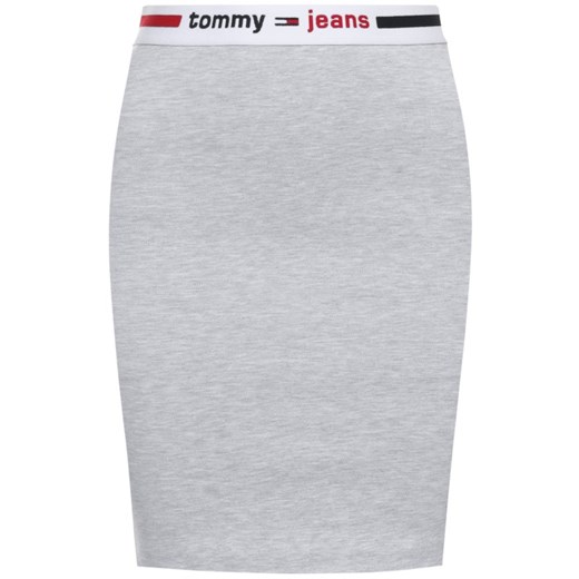 Spódnica Tommy Jeans gładka midi 