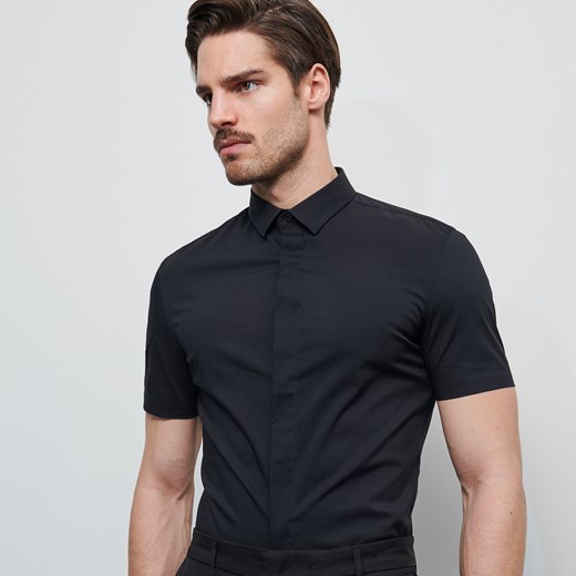 Reserved - Gładka koszula slim fit - Czarny Reserved  S 