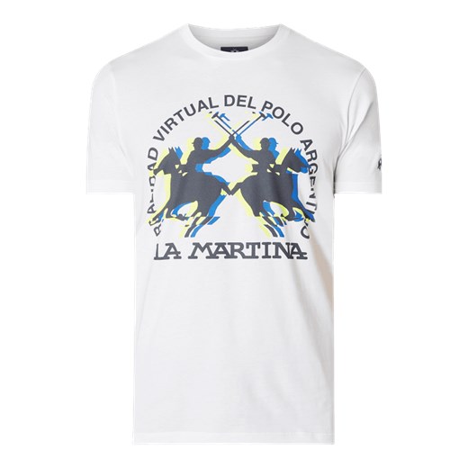 T-shirt z nadrukiem z logo  La Martina 3XL Peek&Cloppenburg 