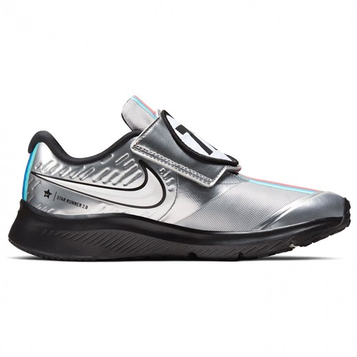Buty sportowe dziecięce Nike z nadrukami na rzepy 