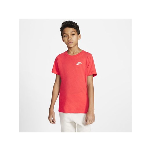 T-shirt dla dużych dzieci Nike Sportswear - Czerwony