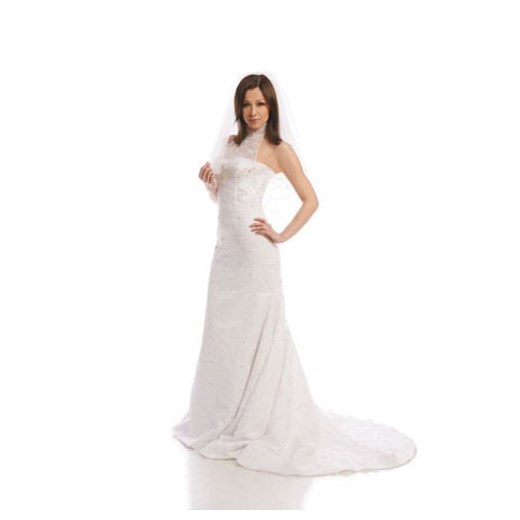 Suknia Ślubna FSS530 BIAŁY ze sklepu fokus.pl w kategorii Sukienki - zdjęcie 84154608