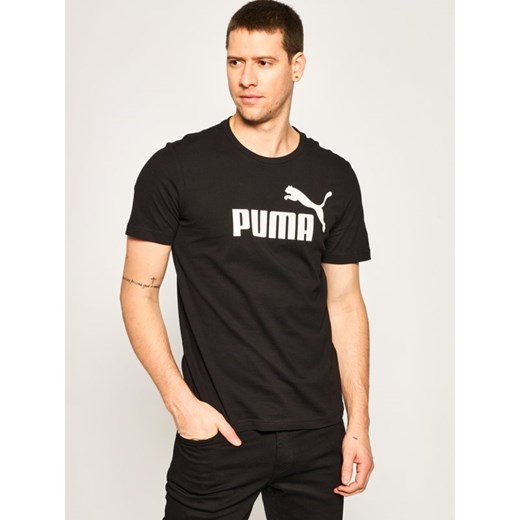 T-shirt męski Puma w sportowym stylu z napisami z krótkimi rękawami 