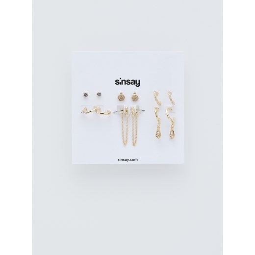 Sinsay - Zestaw kolczyków - Złoty  Sinsay One Size 