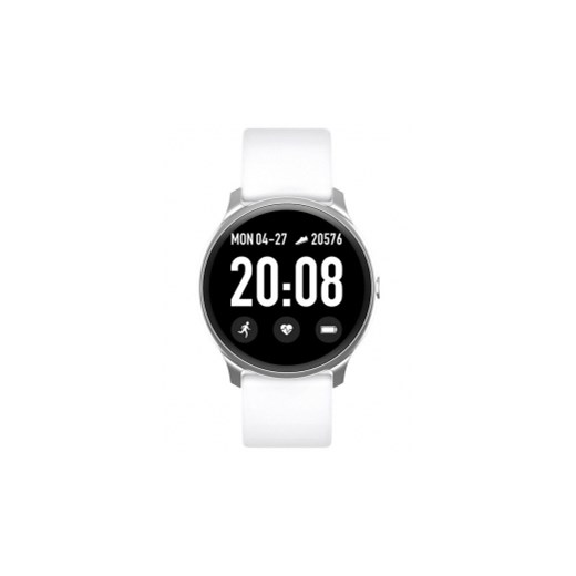 ZEGAREK DAMSKI Rubicon Smartwatch - white  Biały | Srebrny