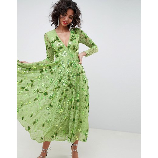 Zielona sukienka Asos 