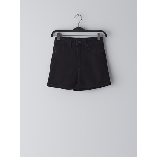 Cropp - Jeansowe szorty high waist - Czarny Cropp  40 