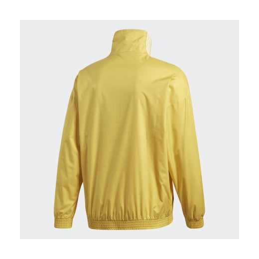 Kurtka męska Adidas casualowa żółta bez wzorów 