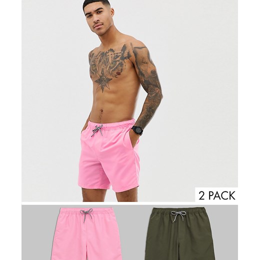 Kąpielówki różowe Asos 