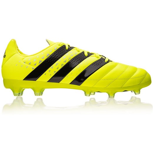 Buty piłkarskie korki ACE 16.2 FG Leather Adidas (zielony neon)