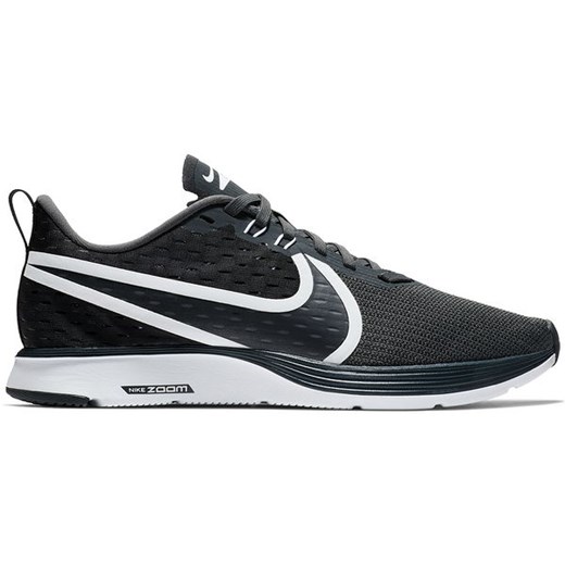 Czarne buty sportowe damskie Nike do biegania zoom na płaskiej podeszwie 