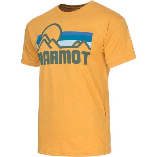 Koszulka sportowa Marmot z napisami ze skóry ekologicznej 