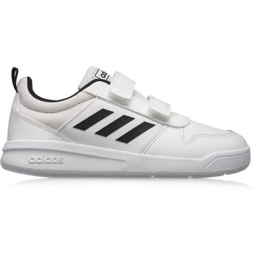 Adidas buty sportowe dziecięce na rzepy białe bez wzorów 