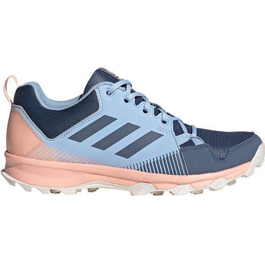 Buty trekkingowe damskie Adidas bez wzorów niebieskie jesienne sportowe 