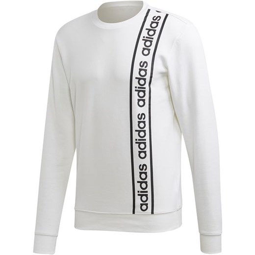 Adidas bluza sportowa biała z napisem 