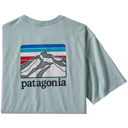 Koszulka męska Line Logo Ridge Pocket Responsibili Tee Patagonia (big sky blue)