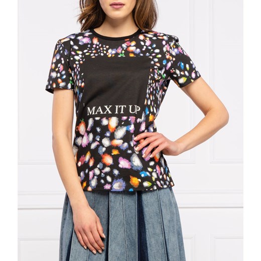 Bluzka damska Max & Co. z okrągłym dekoltem w abstrakcyjnym wzorze 