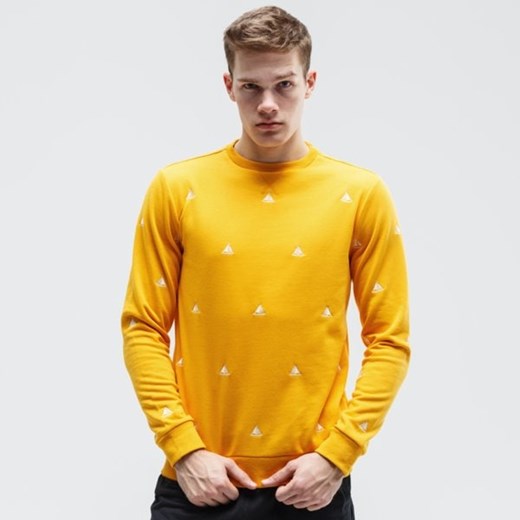 Bluza męska żółta Vagabond w stylu młodzieżowym w abstrakcyjnym wzorze 