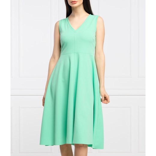 Max & Co. sukienka zielona bez rękawów rozkloszowana 