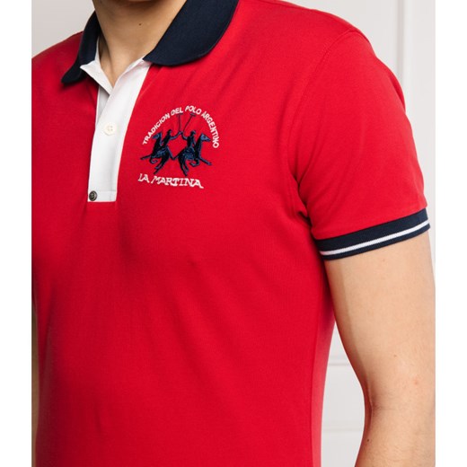 T-shirt męski La Martina z krótkimi rękawami 