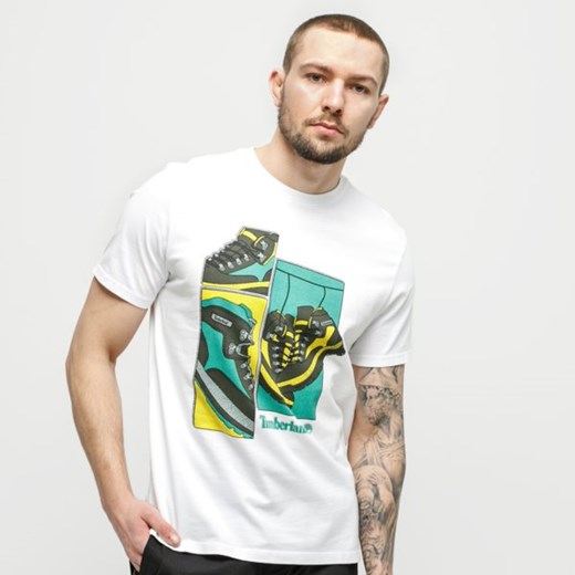 T-shirt męski Timberland z nadrukami z krótkim rękawem 