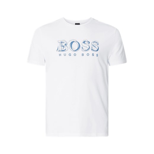 T-shirt męski BOSS Hugo w nadruki z krótkim rękawem 