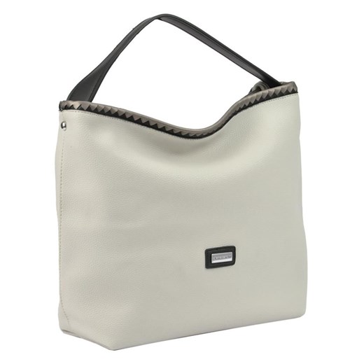 Shopper bag Pierre Cardin bez dodatków na ramię duża 