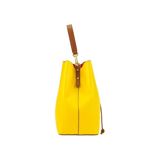 Shopper bag żółta Patrizia Piu bez dodatków 