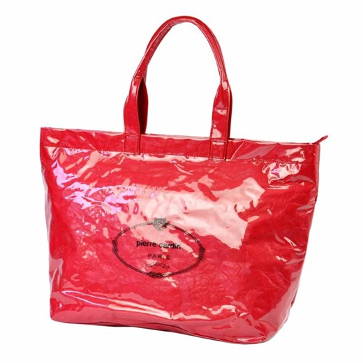 Shopper bag Pierre Cardin bez dodatków na ramię 