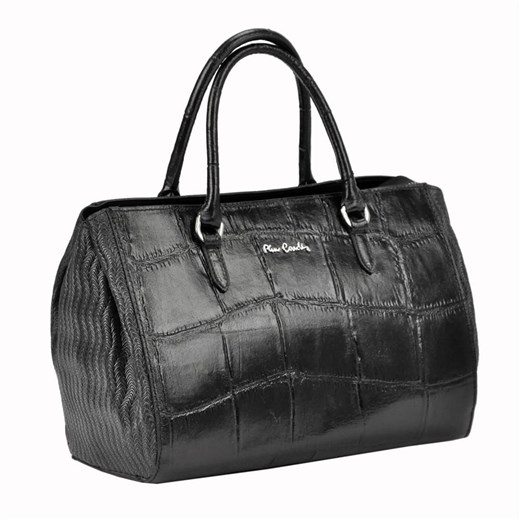 Shopper bag Pierre Cardin bez dodatków duża skórzana do ręki 