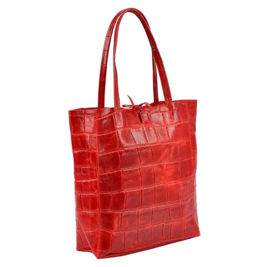 Shopper bag Patrizia Piu bez dodatków mieszcząca a6 