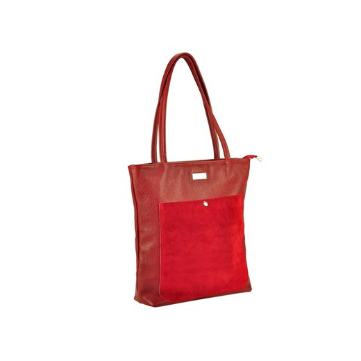 Shopper bag Patrizia Piu skórzana bez dodatków elegancka 