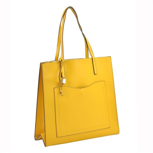 Shopper bag Lookat elegancka bez dodatków duża matowa na ramię 