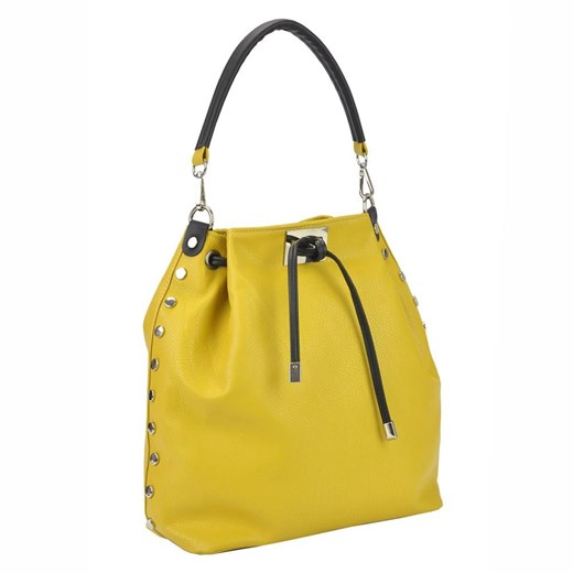 Shopper bag Patrizia Piu bez dodatków średnia na ramię elegancka 