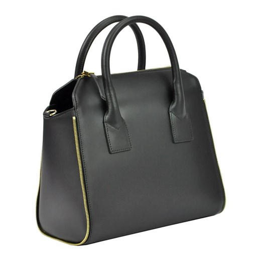 Shopper bag Innue średnia czarna matowa elegancka 