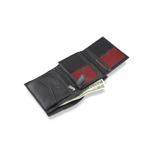 Czarny portfel męski Pierre Cardin 