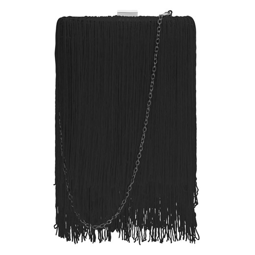 Czarna torebka z frędzlami na łańcuszku  Quiosque UNI 