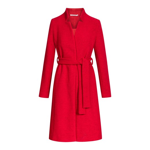 Czerwony elegancki płaszcz z wiązaniem Quiosque  38 40 42 44 46 36 wyprzedaż  