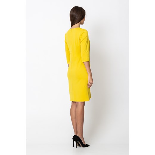 Sukienka Quiosque żółta z długim rękawem 