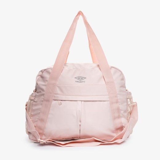 Shopper bag różowa Umbro średniej wielkości matowa bez dodatków 
